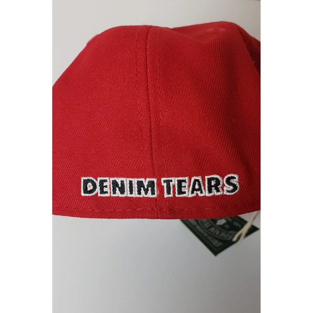 Denim Tears New Era 59FIFTY Fitted Hat Red Cherub Angel 7 3/8 Urban Designer